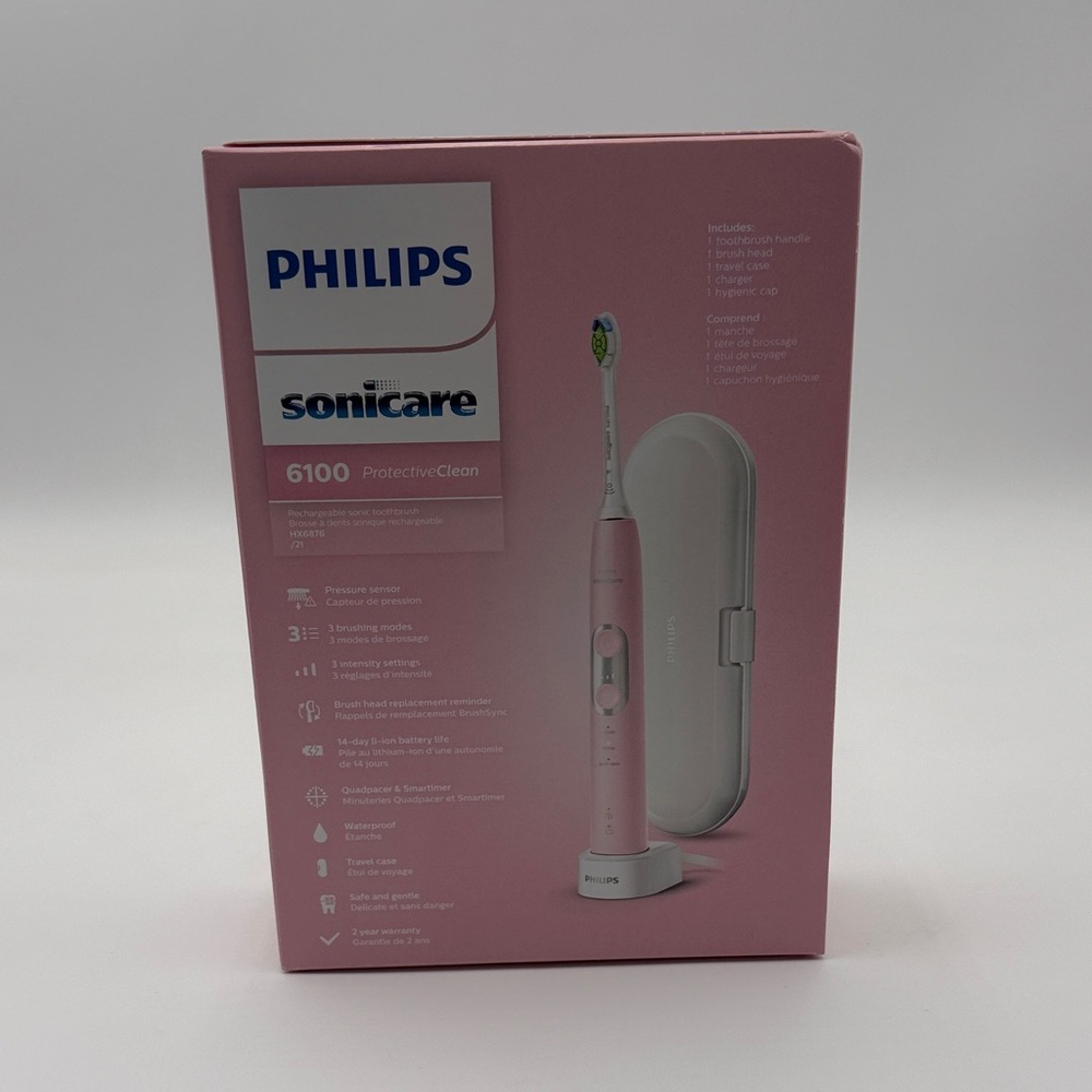 Philips Sonicare 6100 Electric Toothbrush - Soft Pink